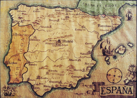 Map of Spain 